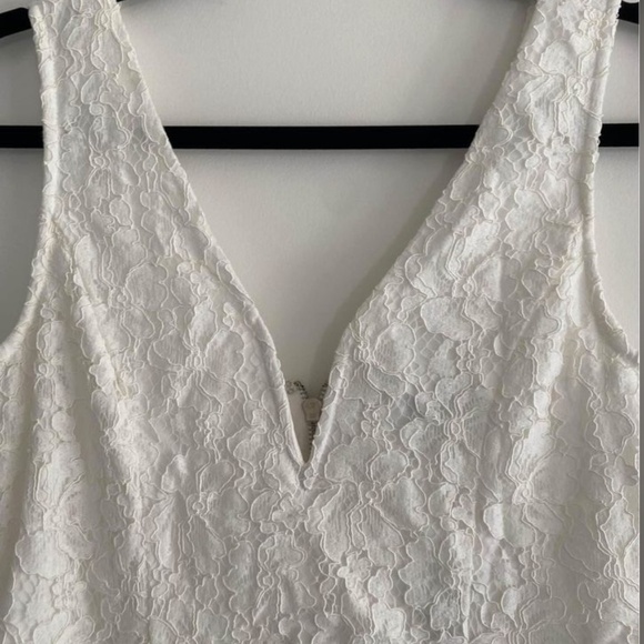 Lulu’s Declaring My Love White Lace Skater Dress Medium New with tags - Picture 3 of 10